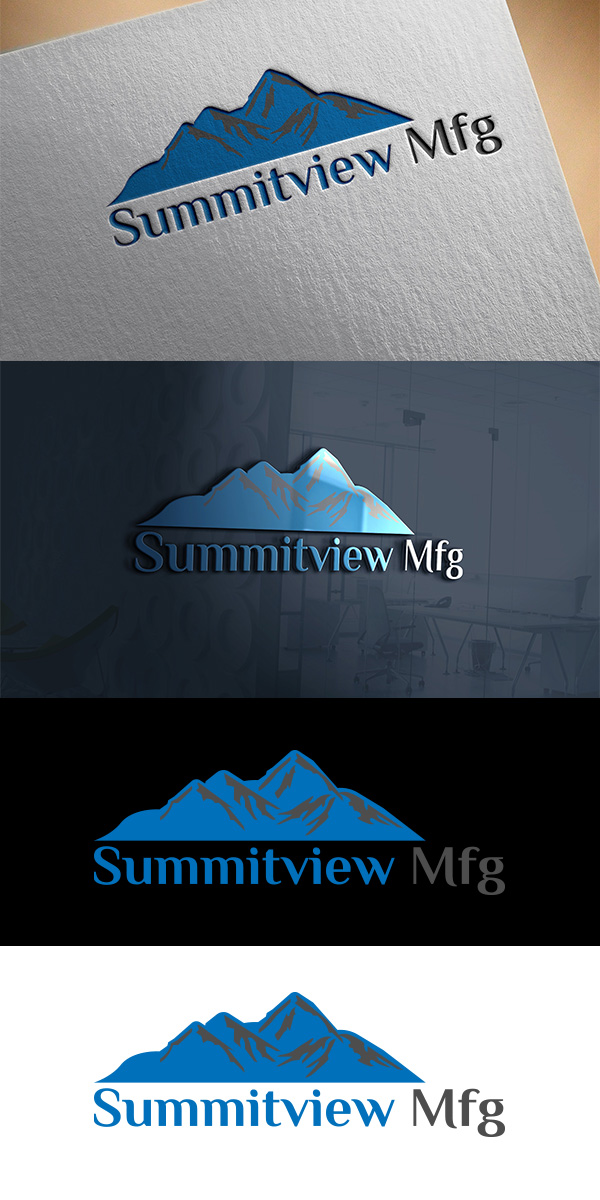 Logo Design by king solangi for Summitview Mfg | Design #13541408