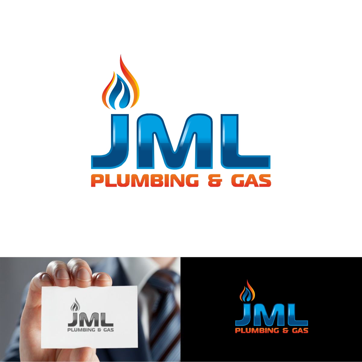 Logo Design by e-graphics for JML PLUMBING&GAS | Design #14411369