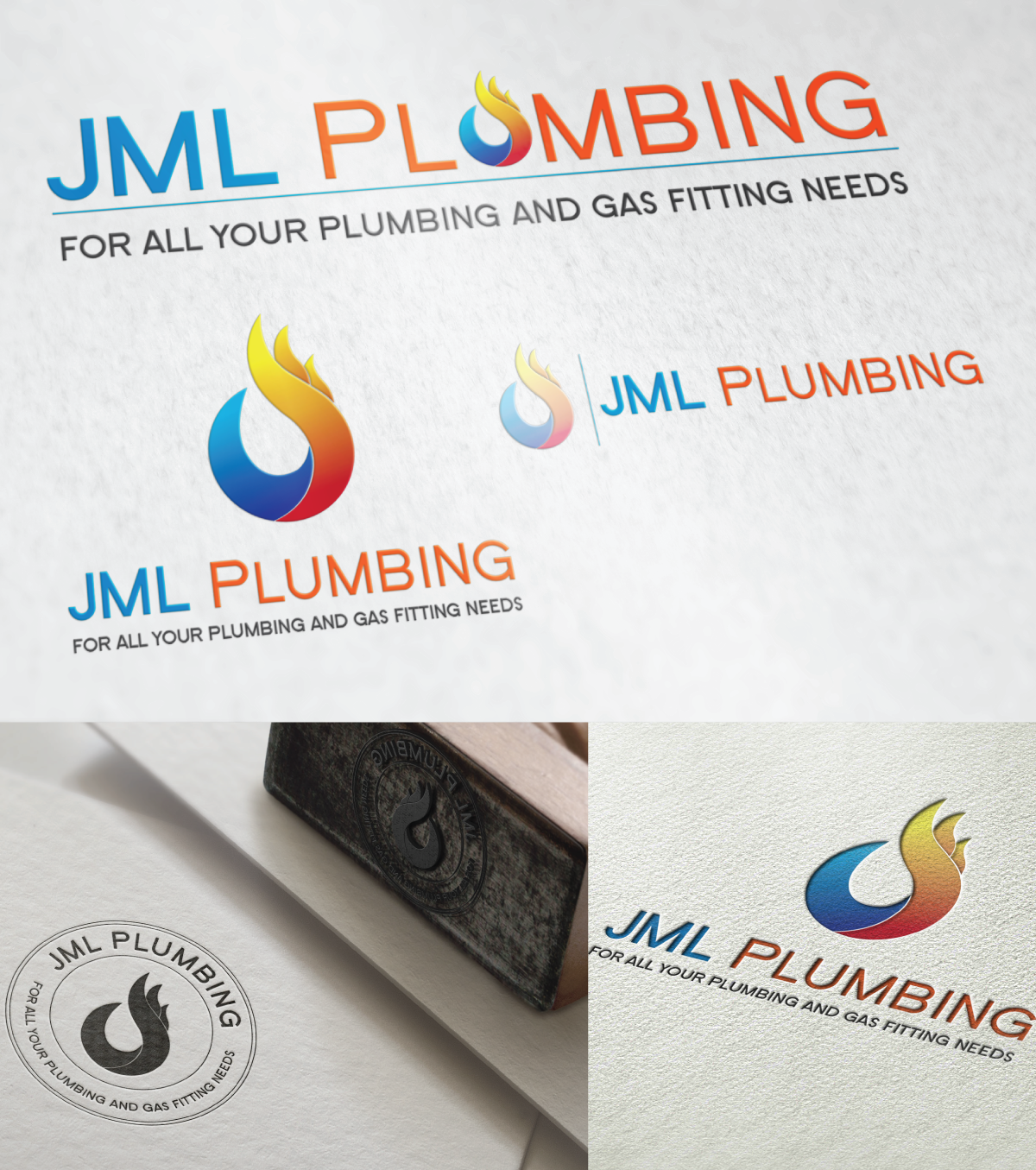 Logo Design by coo.lt for JML PLUMBING&GAS | Design #14416048