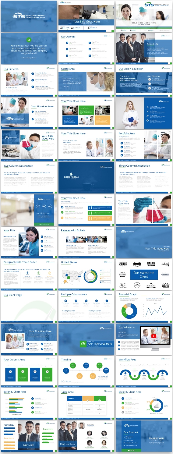 PowerPoint Design by Imazing for Software Testing Solutions | Design: #13549772