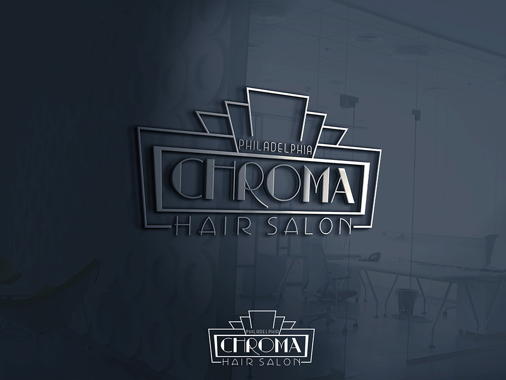 Diseño de Logo por Marco Rubio para Chroma Hair Salon | Diseño #13576928