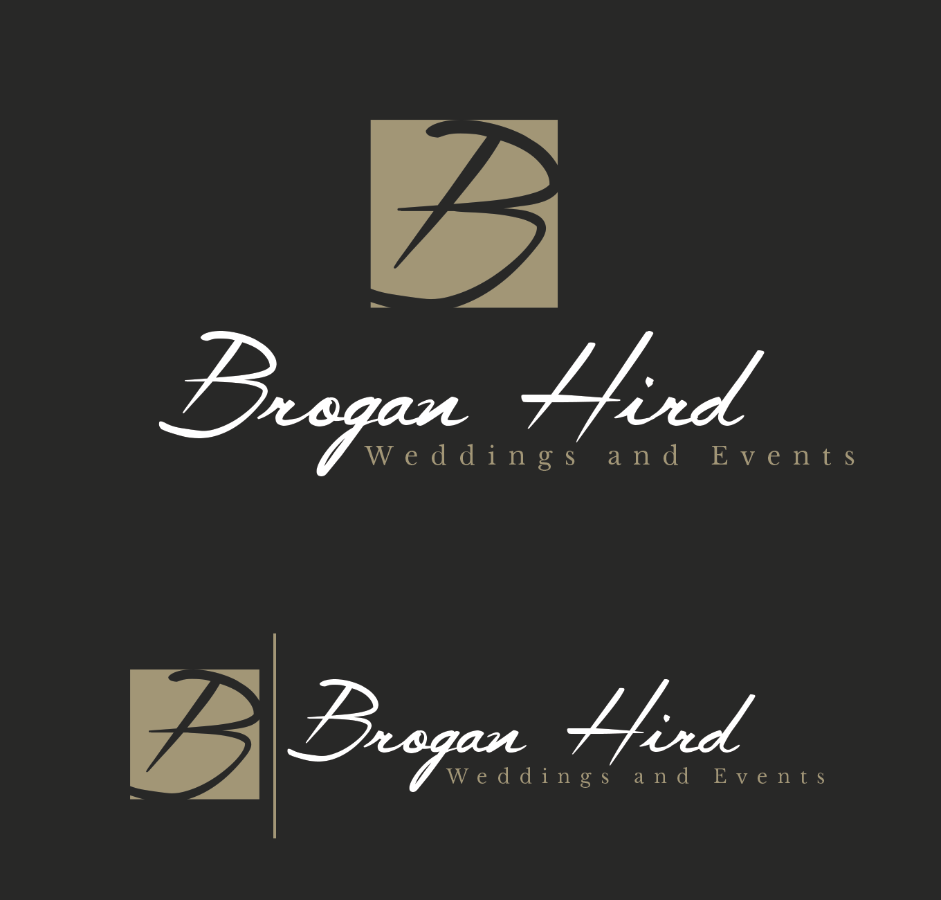 Logo Design by Riz' for Brogan Hird Weddings and Events | Design #13557101