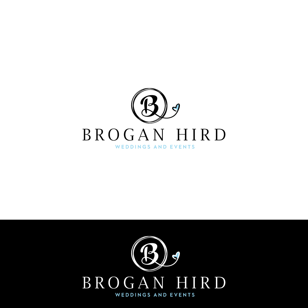 Logo Design by Sujit Banerjee for Brogan Hird Weddings and Events | Design #13720404