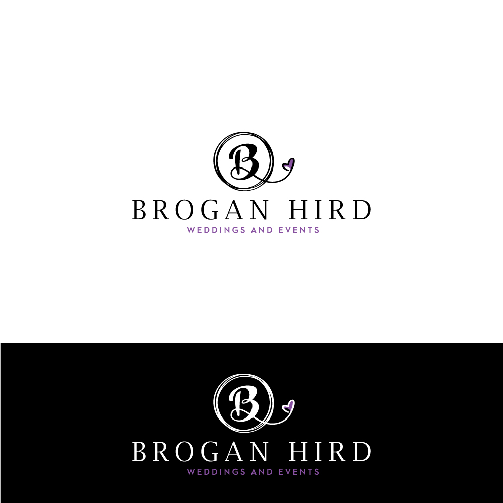 Logo Design by Sujit Banerjee for Brogan Hird Weddings and Events | Design #13731798