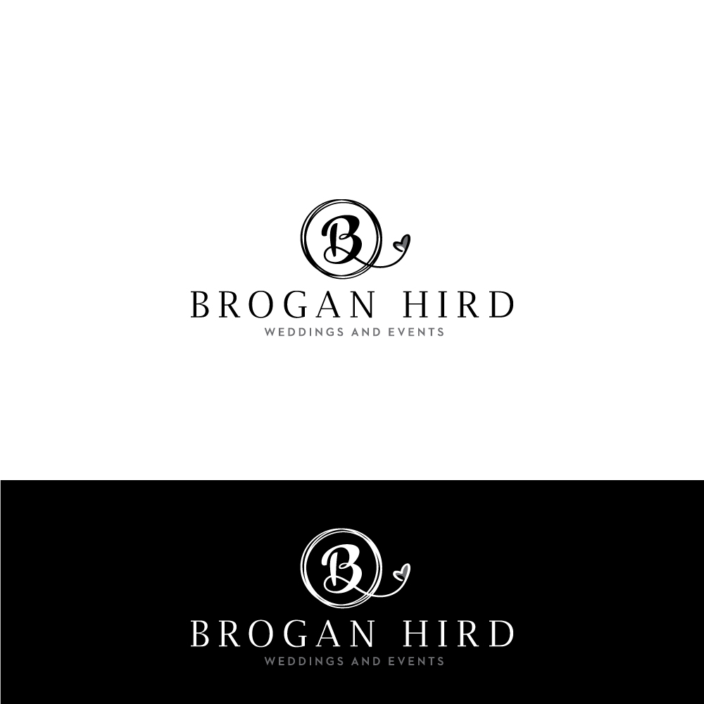 Logo Design by Sujit Banerjee for Brogan Hird Weddings and Events | Design #13731799