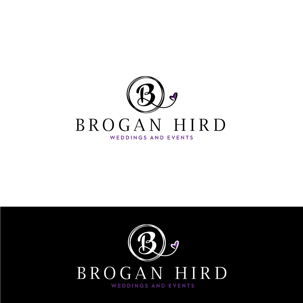 Logo Design by Sujit Banerjee for Brogan Hird Weddings and Events | Design #13731803