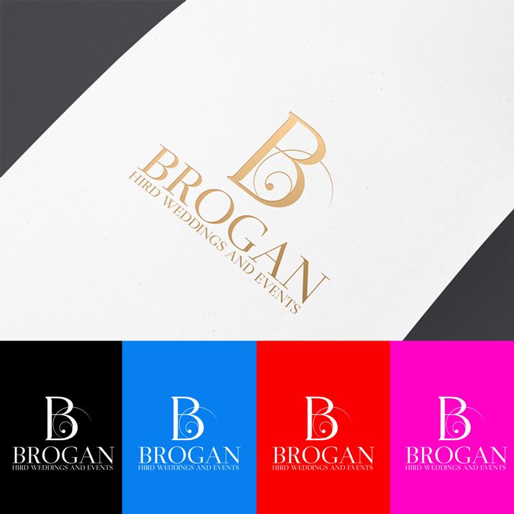 Logo Design by DesignDUO for Brogan Hird Weddings and Events | Design #13663225
