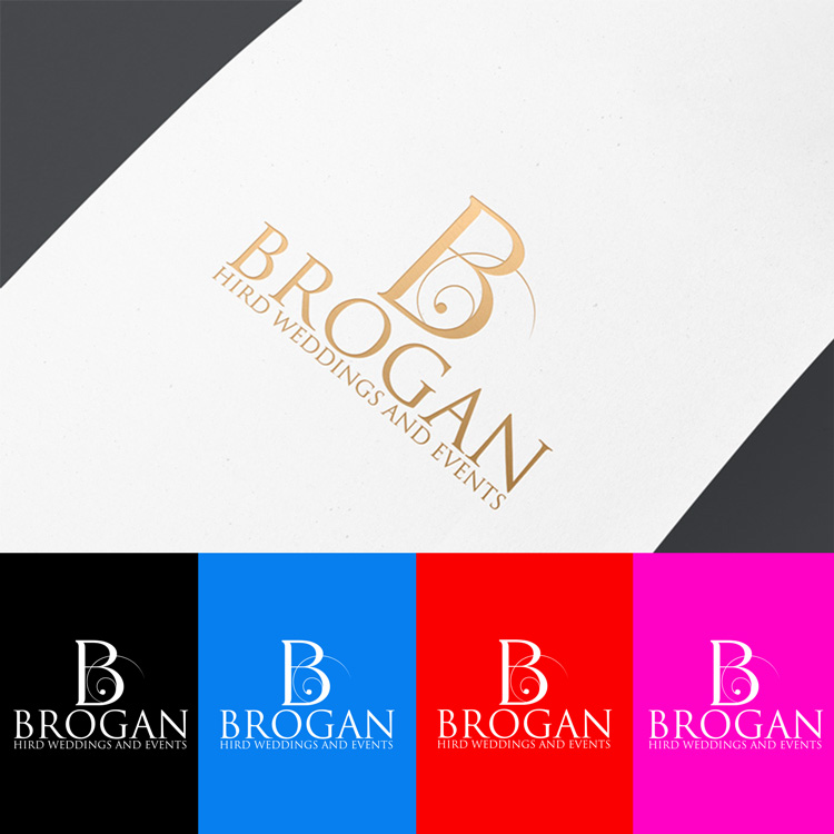 Logo Design by DesignDUO for Brogan Hird Weddings and Events | Design #13663307