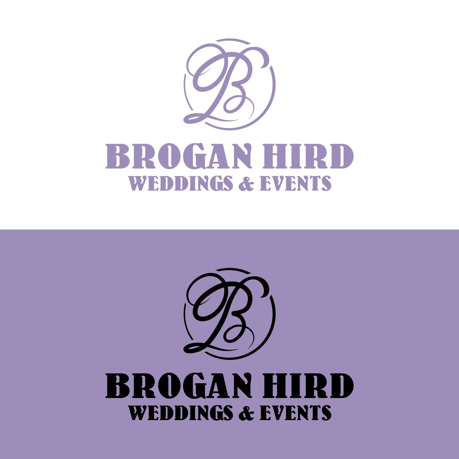 Logo-Design von BimoKurdo für Brogan Hird Weddings and Events | Design #13559829