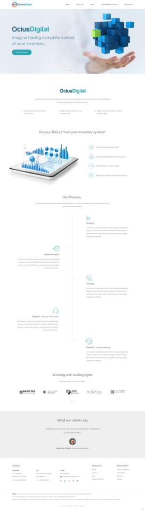 Web Design by pb for Ocius Digital | Design: #13587272