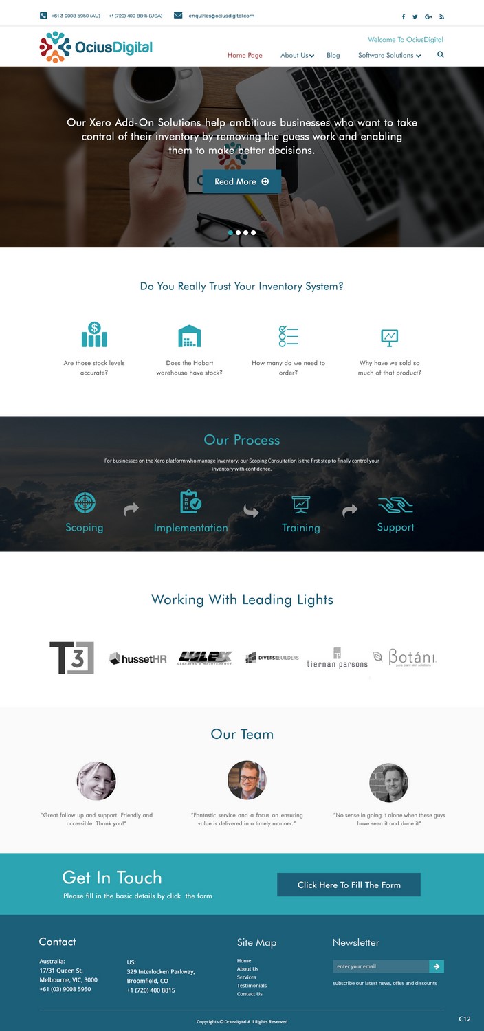 Web Design by pb for Ocius Digital | Design #13587273