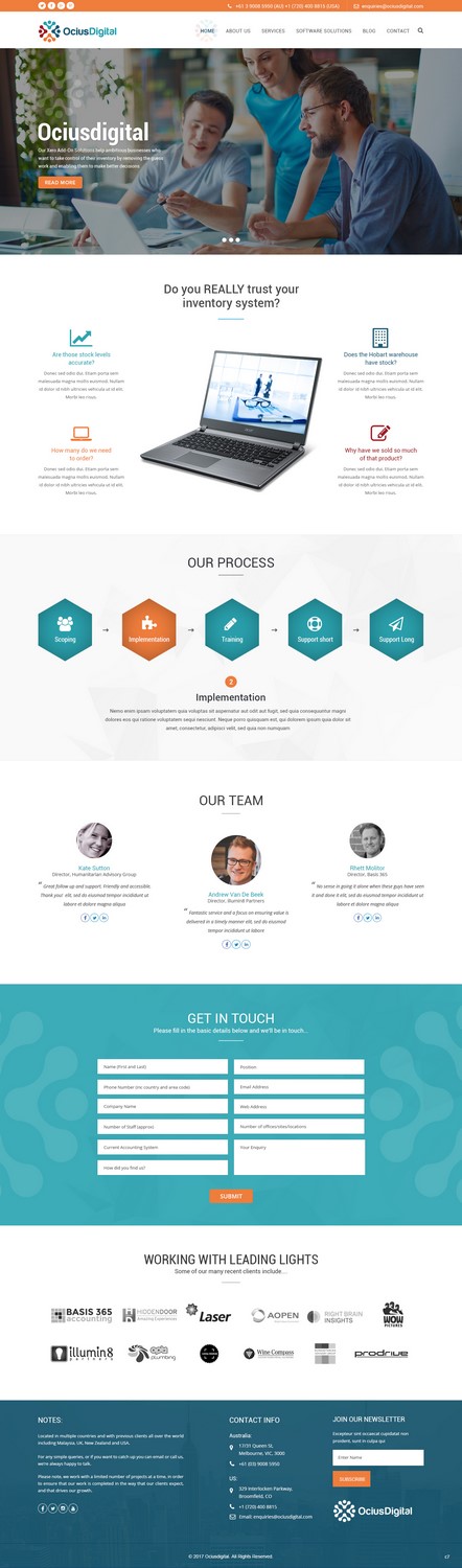 Web Design by pb for Ocius Digital | Design #13587280
