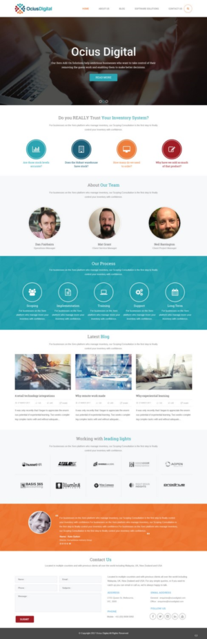 Web Design by pb for Ocius Digital | Design: #13587281