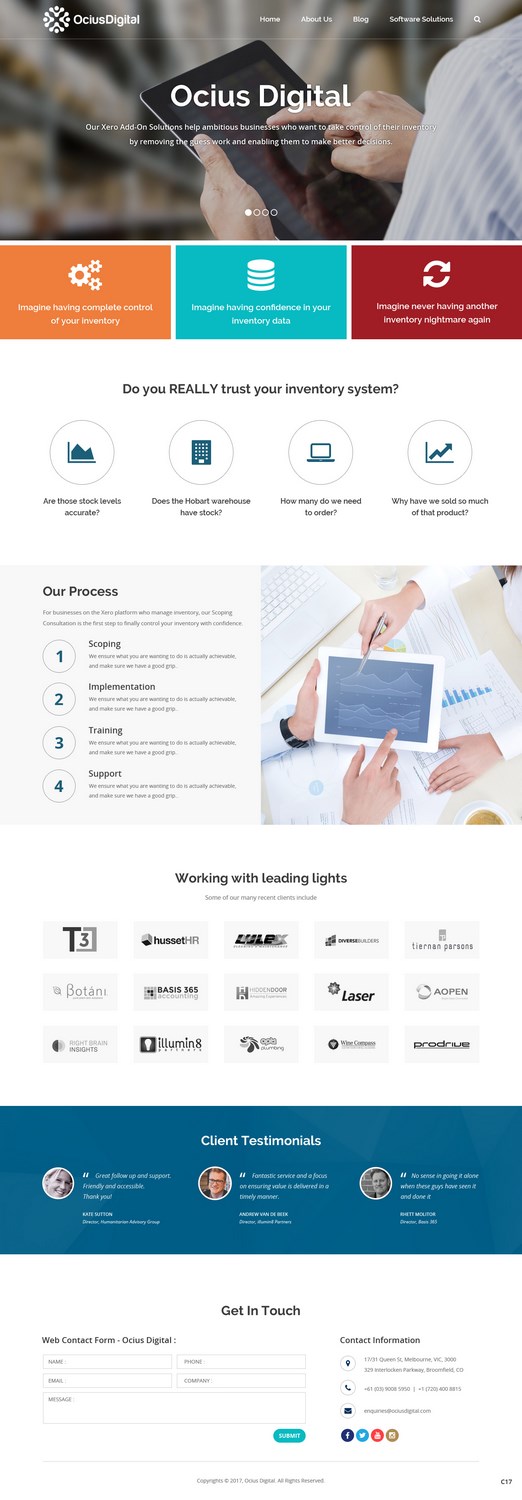 Web Design by pb for Ocius Digital | Design: #13587282