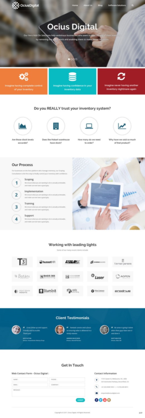 Web Design by pb for Ocius Digital | Design: #13587282