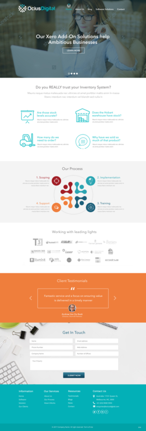 Web Design by pb for Ocius Digital | Design: #13587283