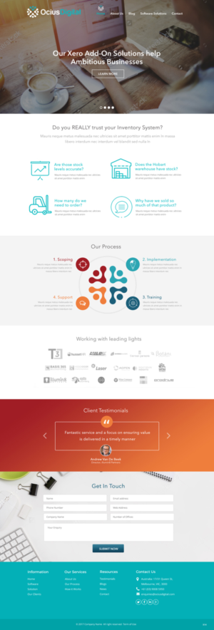 Web Design by pb for Ocius Digital | Design: #13587284