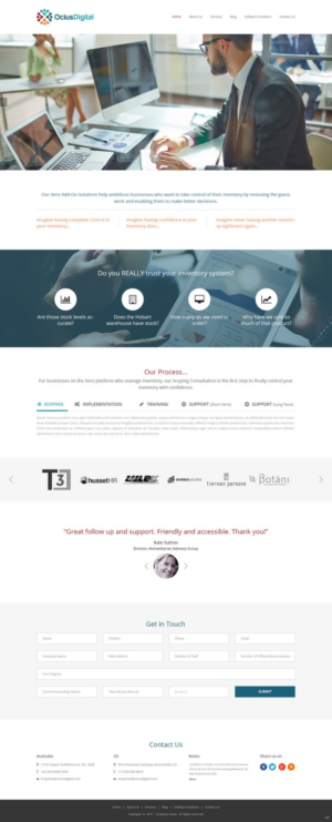 Web Design by pb for Ocius Digital | Design: #13587287