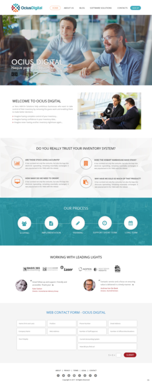 Web Design by pb for Ocius Digital | Design: #13587288