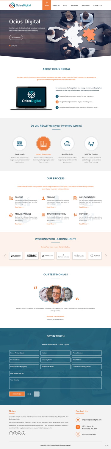 Web Design by pb for Ocius Digital | Design #13587294
