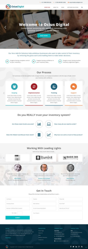 Web Design by pb for Ocius Digital | Design: #13599102