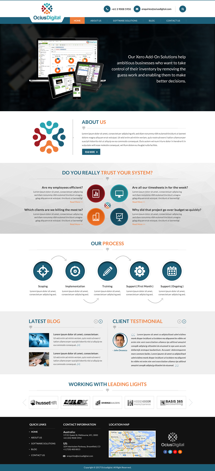 Web Design by Sbss for Ocius Digital | Design #13569867