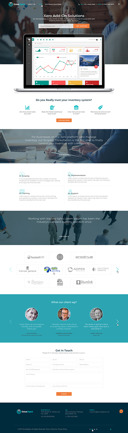 Web Design by Ved Web Services for Ocius Digital | Design #13572954