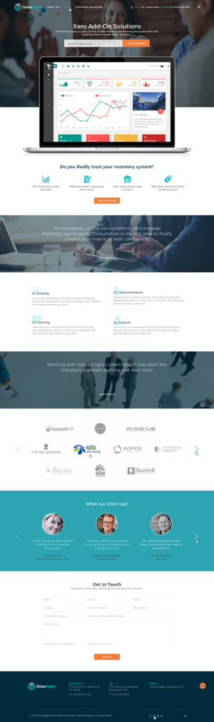 Web Design par Ved Web Services pour Ocius Digital | Design #13572954