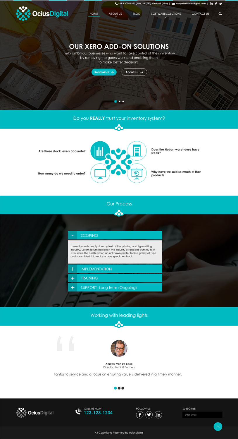 Web Design by gouhar.designer for Ocius Digital | Design #13548027