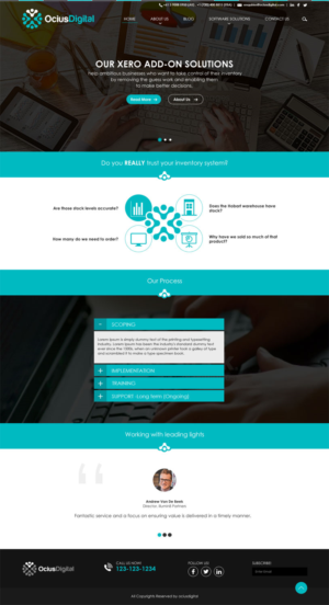 Web Design par gouhar.designer pour Ocius Digital | Design #13548027