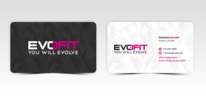 Business Card Design by Pointless Pixels India for EvoFit, LLP | Design: #13548295