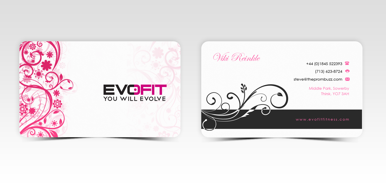 Diseño de Tarjeta de Presentación por Pointless Pixels India para EvoFit, LLP | Diseño #13562928
