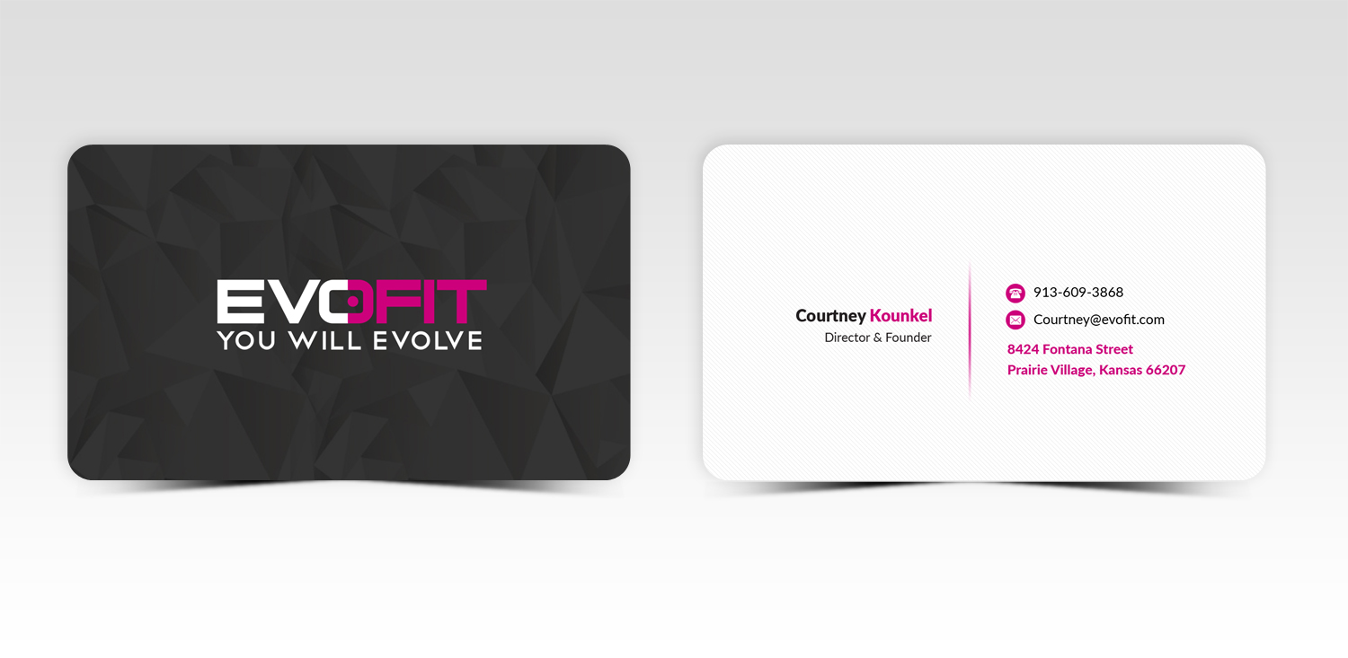 Business Card Design by Pointless Pixels India for EvoFit, LLP | Design #13563013