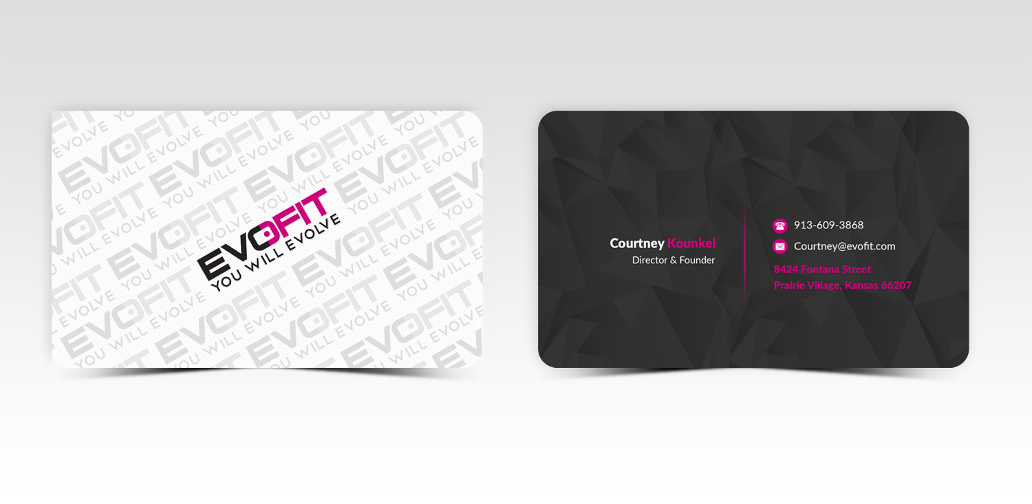 Business Card Design by Pointless Pixels India for EvoFit, LLP | Design #13586437