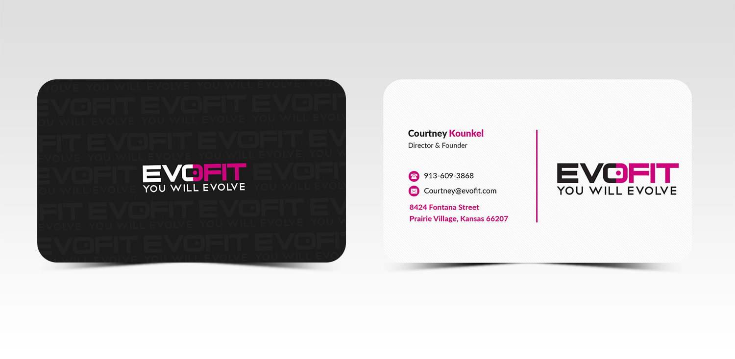 Business Card Design by Pointless Pixels India for EvoFit, LLP | Design #13589965