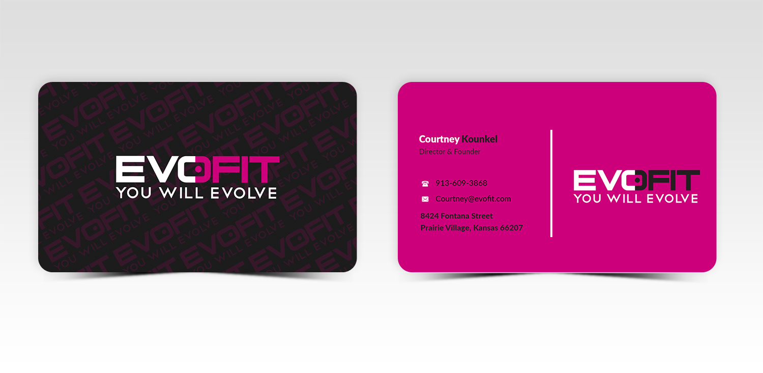 Business Card Design by Pointless Pixels India for EvoFit, LLP | Design #13597390