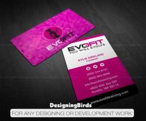 Business Card Design by Designing Birds for EvoFit, LLP | Design: #13586390