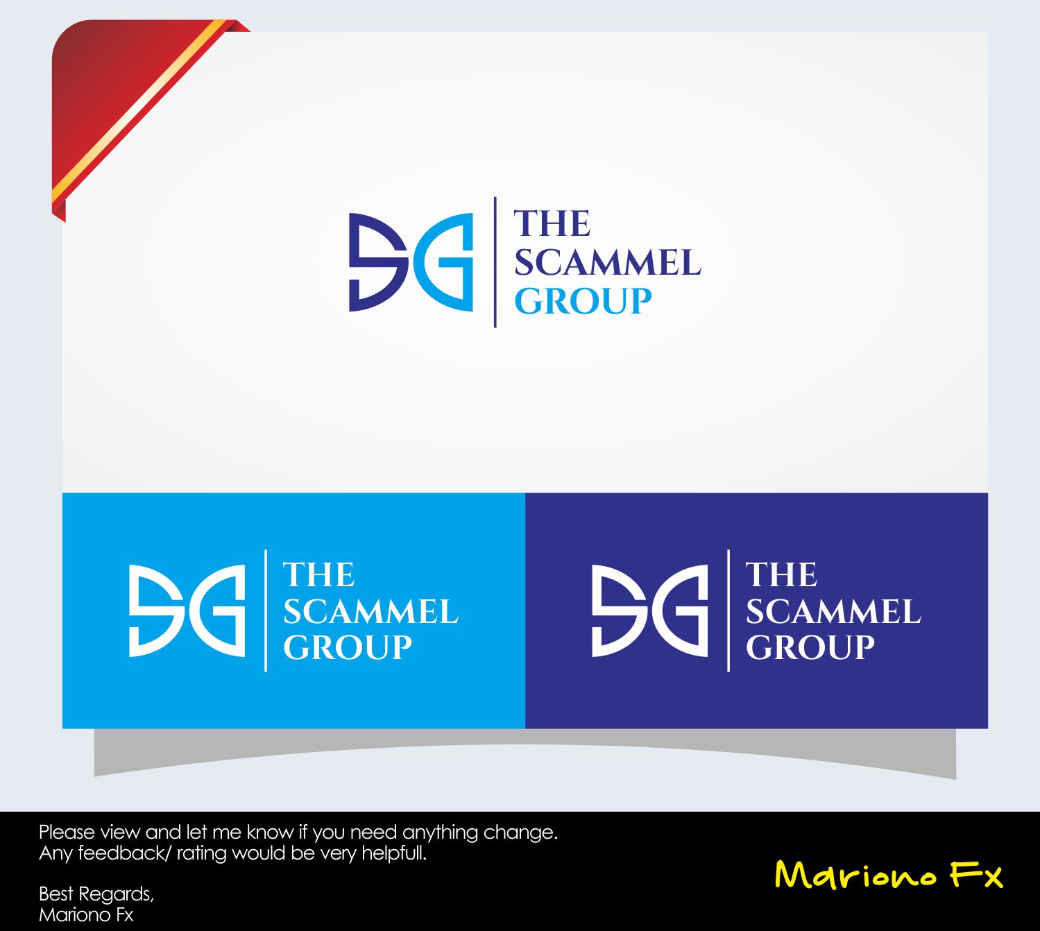 Logo Design by Mariono Fx for The Scammel Group | Design #13556157