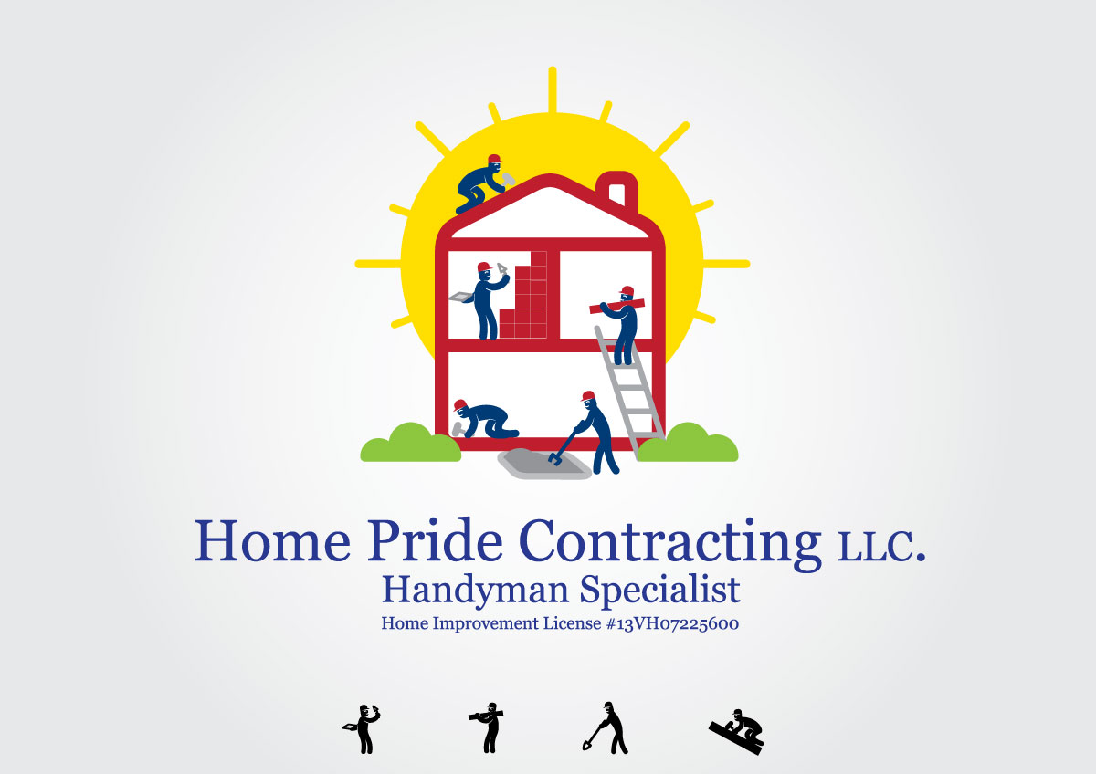 Logo Design by  Elkhir for home pride contracting llc | Design #2490574