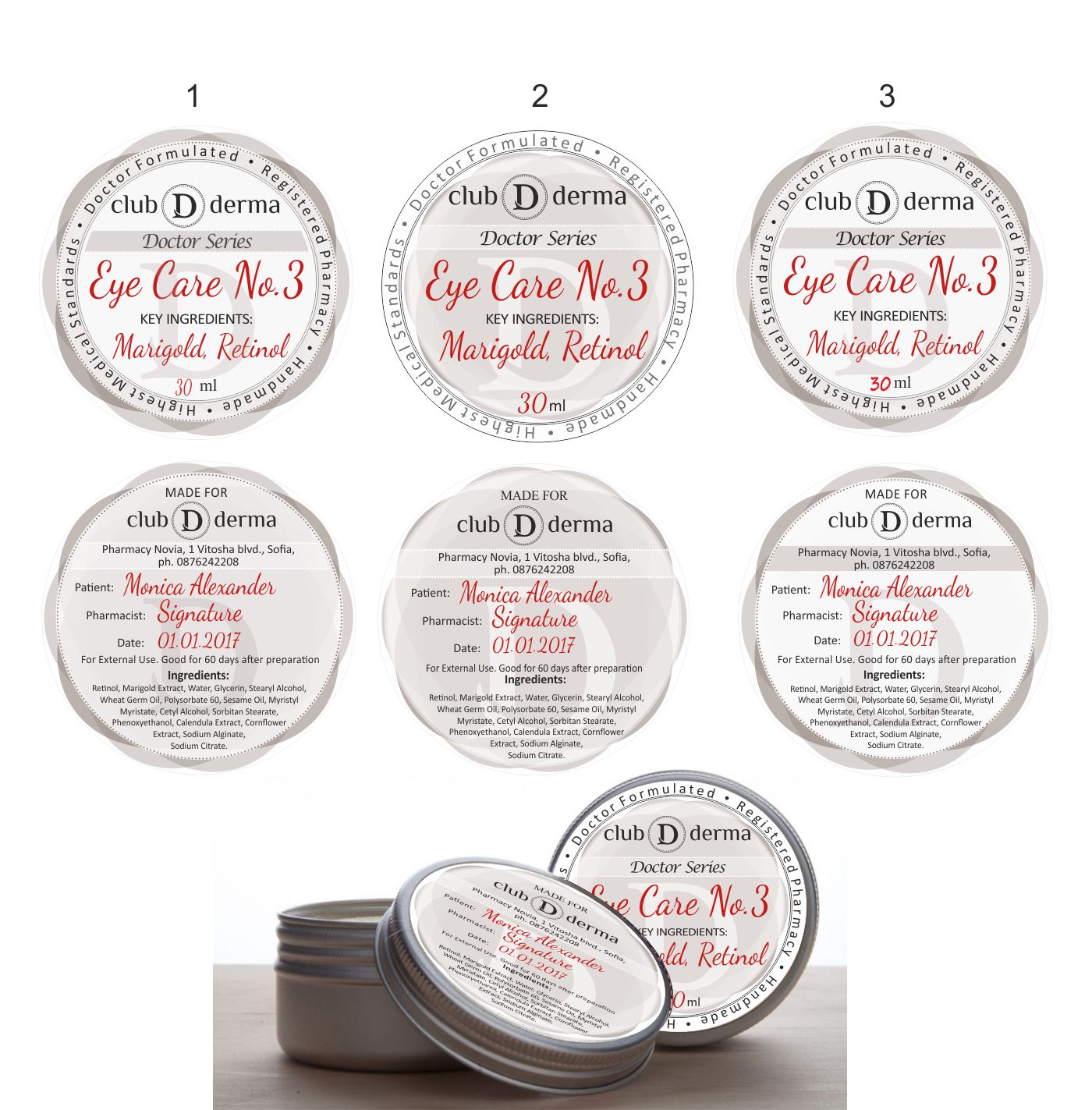 Packaging Design by IneseRo for Club Derma | Design #13571355