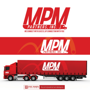 MPM Partners, Inc.  We connect with sucess, by connecting with you. | Logo Design by Noche designs