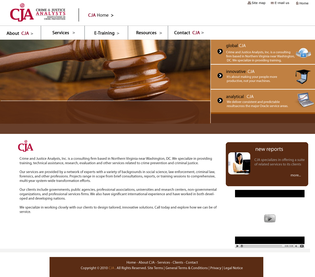 Web Design by achanta advertising for Crime and Justice Analysts | Design #33295