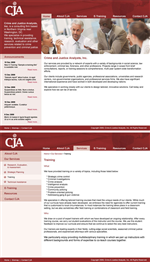 Web Design by KK'z for Crime and Justice Analysts | Design: #33328