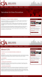 Web Design by LogoDesigns.ae for Crime and Justice Analysts | Design: #33361