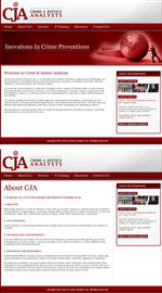 Web Design by LogoDesigns.ae for Crime and Justice Analysts | Design: #33364