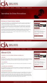 Web Design by LogoDesigns.ae for Crime and Justice Analysts | Design: #33366