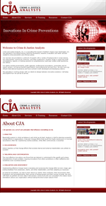 Web Design by LogoDesigns.ae for Crime and Justice Analysts | Design: #33367
