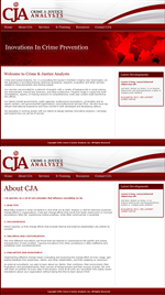 Web Design by LogoDesigns.ae for Crime and Justice Analysts | Design: #33420