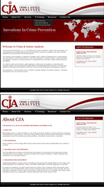 Web Design by LogoDesigns.ae for Crime and Justice Analysts | Design: #33552