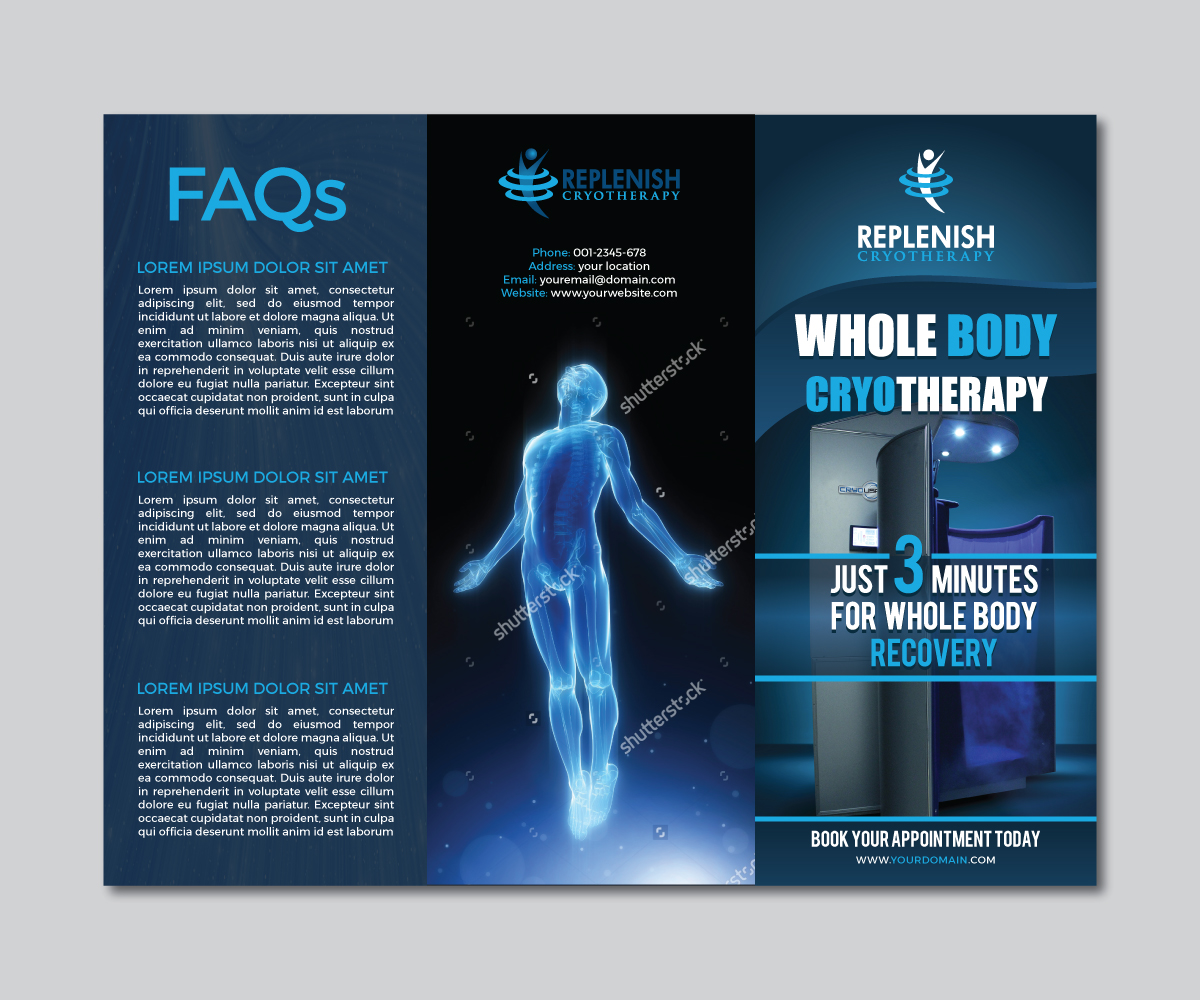 Flyer Design by M.Pirs for Replenish Cryo  | Design #13561798